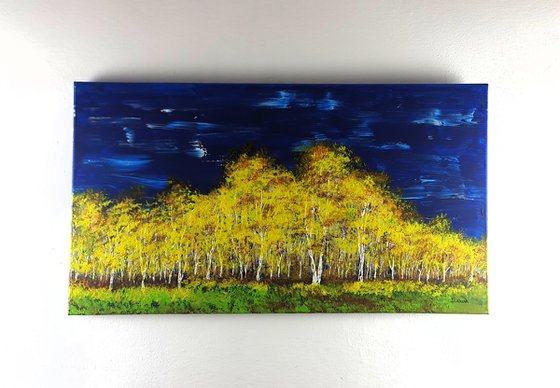 Autumn birch forest