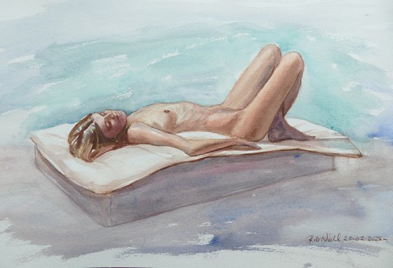 Reclining female nude