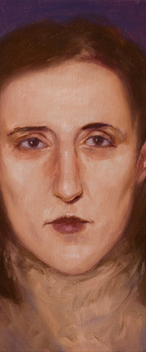 woman portrait on violet by Olivier Payeur