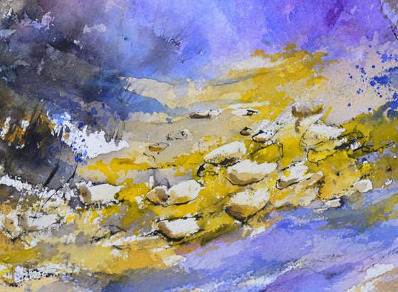 The valley of mists watercolor