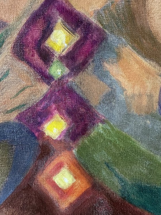 Born of the embrace of light and shadow