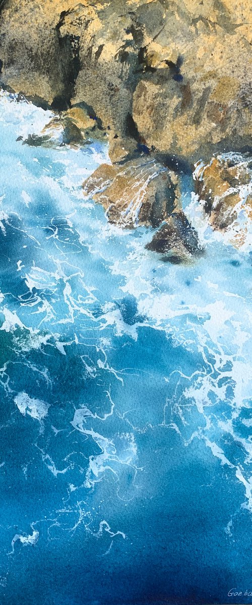 Waves and rocks #7 by Eugenia Gorbacheva