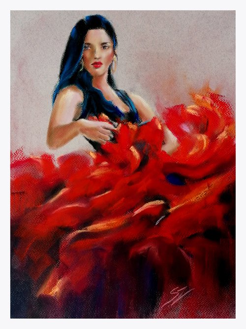 Flamenco Dancer 56 by Susana Zarate