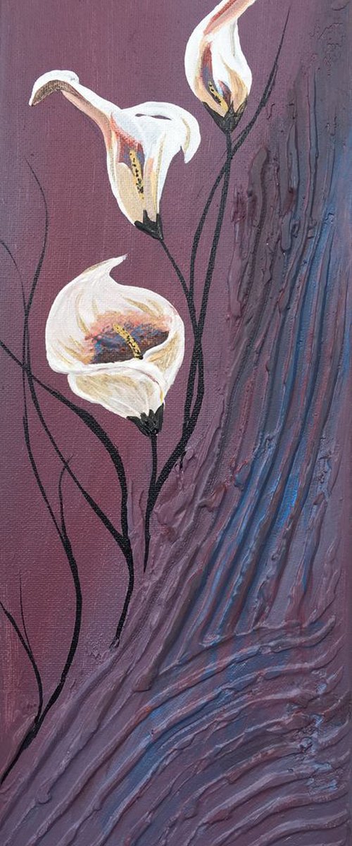 White lilies by Marja Brown