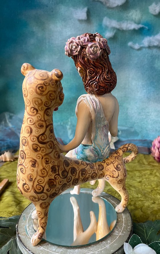 Young Dionysus on a leopard