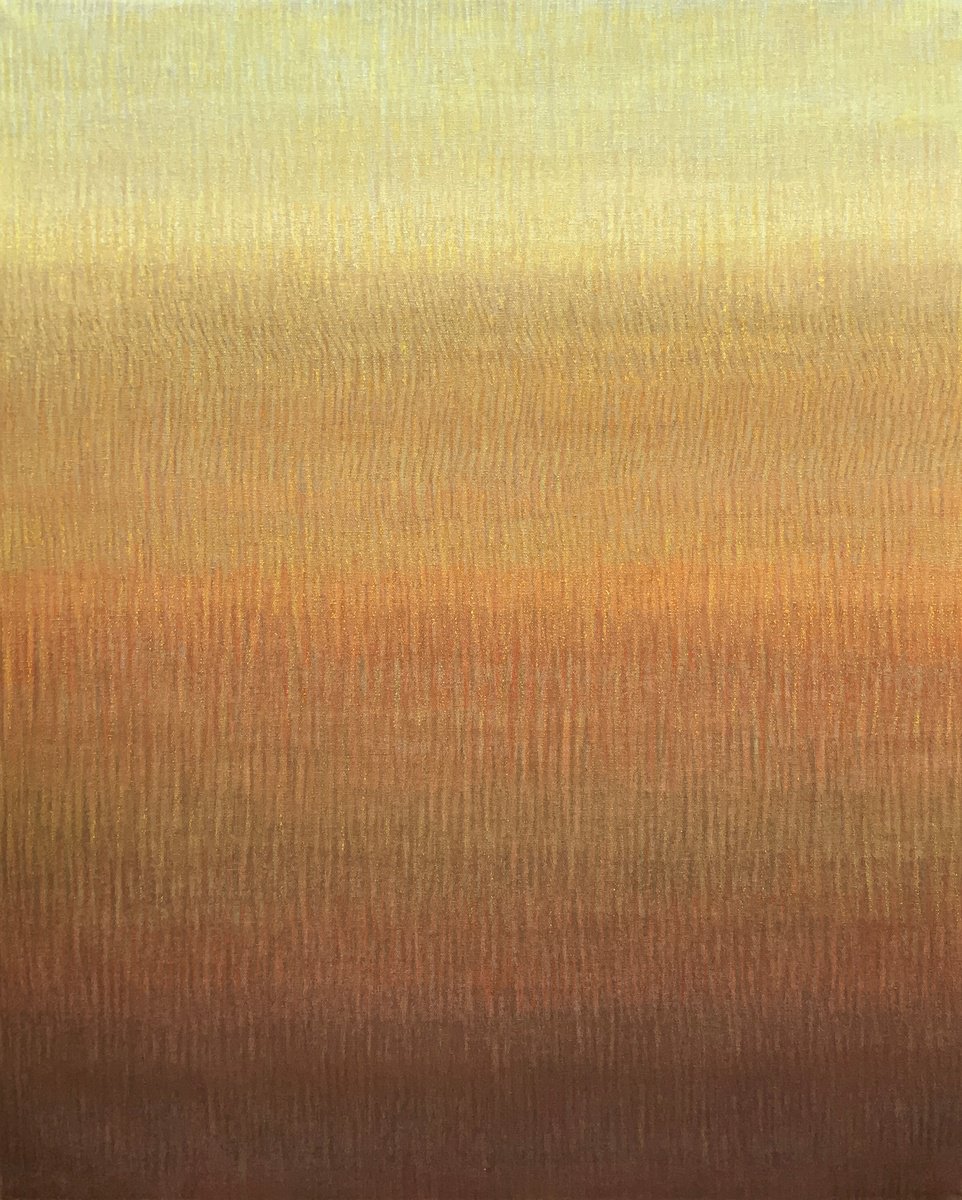 Abstract Acrylic Painting By Malgorzata Krakowiak, 26 X 32", Sublimat N*147, Original Artwork