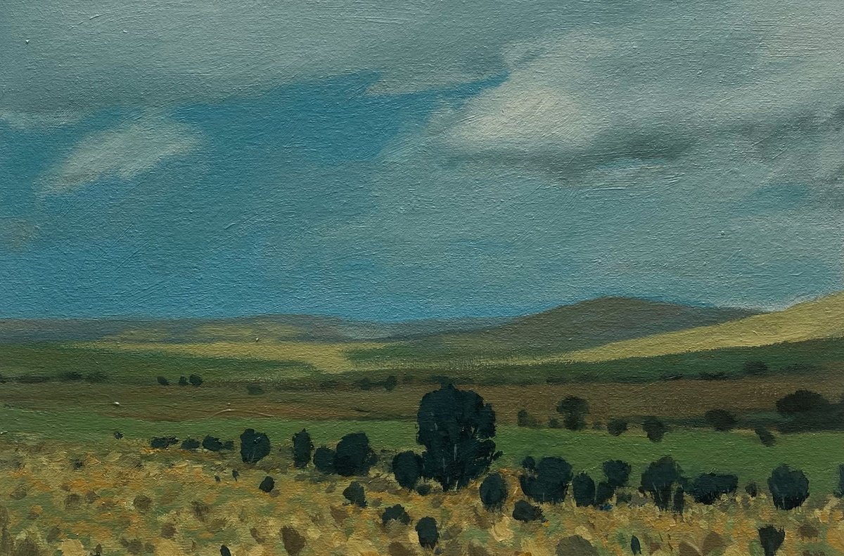 Impressionistic Landscape Oil Painting By Bohdan Vykhrenko, 12 X 8, After The Rain, Original Artwork