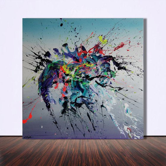 Emotional Release III (Spirits Of Skies 081040) - 90 x 90 cm - XL (36 x 36 inches)