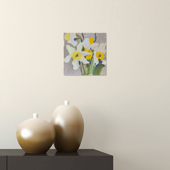 white daffodils