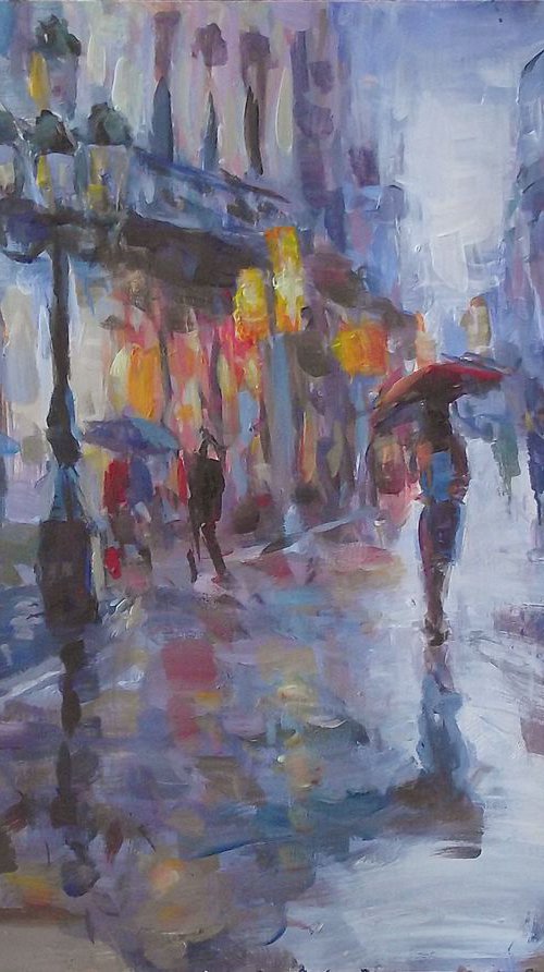 Urban, rain by Vachagan Manukyan