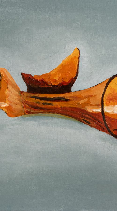 Broken X (orange vase) by David Foster