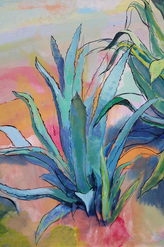 Landscape with Agave