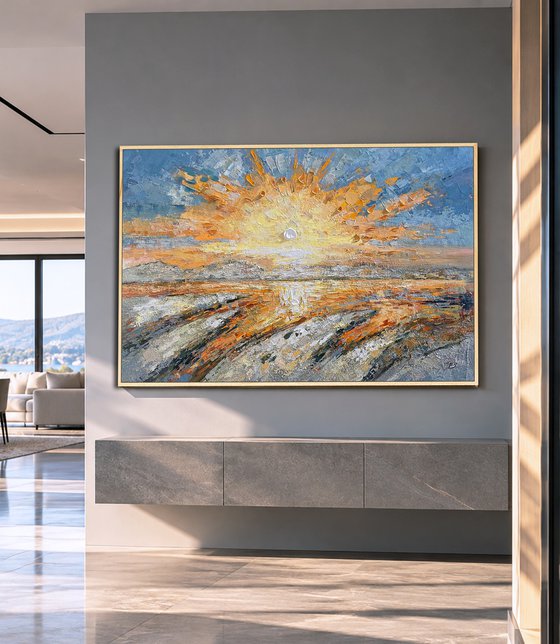 Radiant Gold Sunset