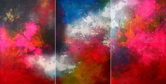 Abstract triptych / 3 in 1 / Performance N3