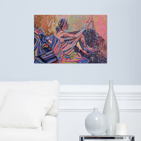 Shimmering Nude Relaxing