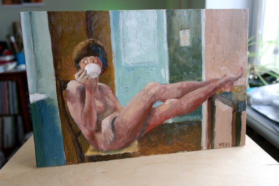 Female Figure - A Cup of Tea