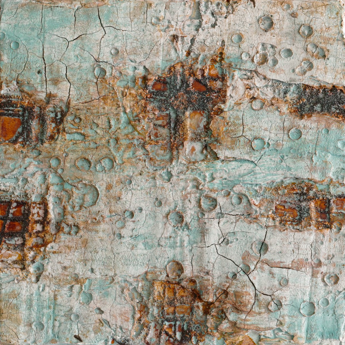 Abstract Painting By Martin Sieverding, 12 X 12", Untitled, Original Artwork