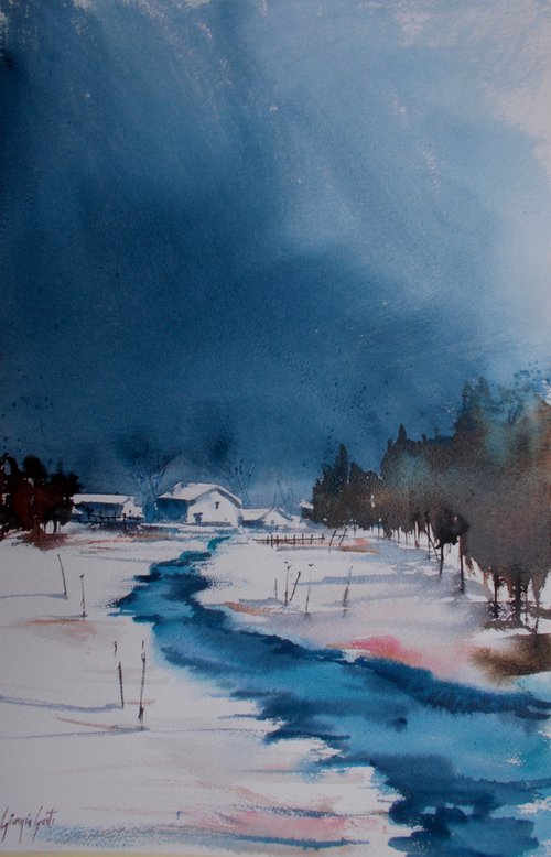 winter landscape 8 by Giorgio Gosti