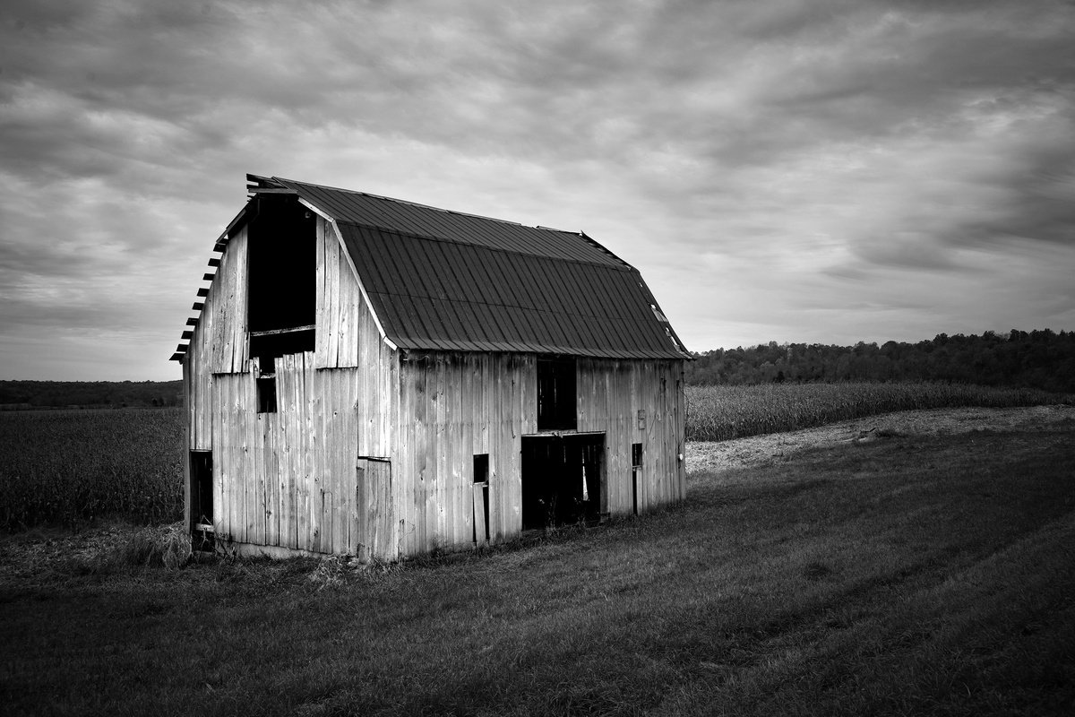 Photorealistic Landscape Photograph By Robert Tolchin, 20 X 18", Blue Highways (#218), Original Artwork