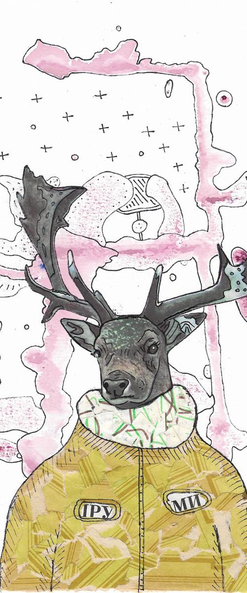 Hipster deer by Pavel Kuragin
