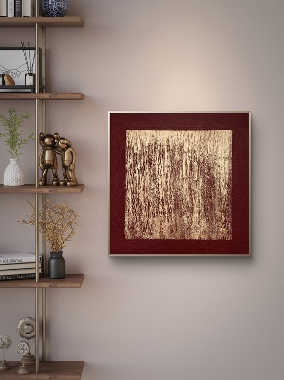 „Gilded Terrain“ 80x80x4 cm