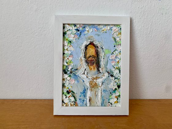 Miniature with flowers