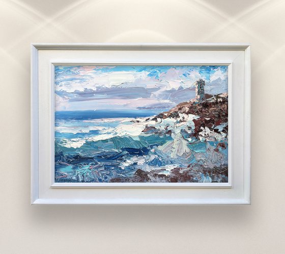 Lighthouse Oil Painting on Canvas,