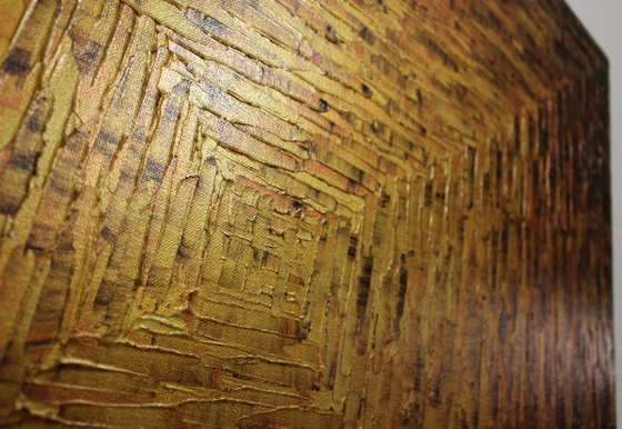 Large square gold gradient