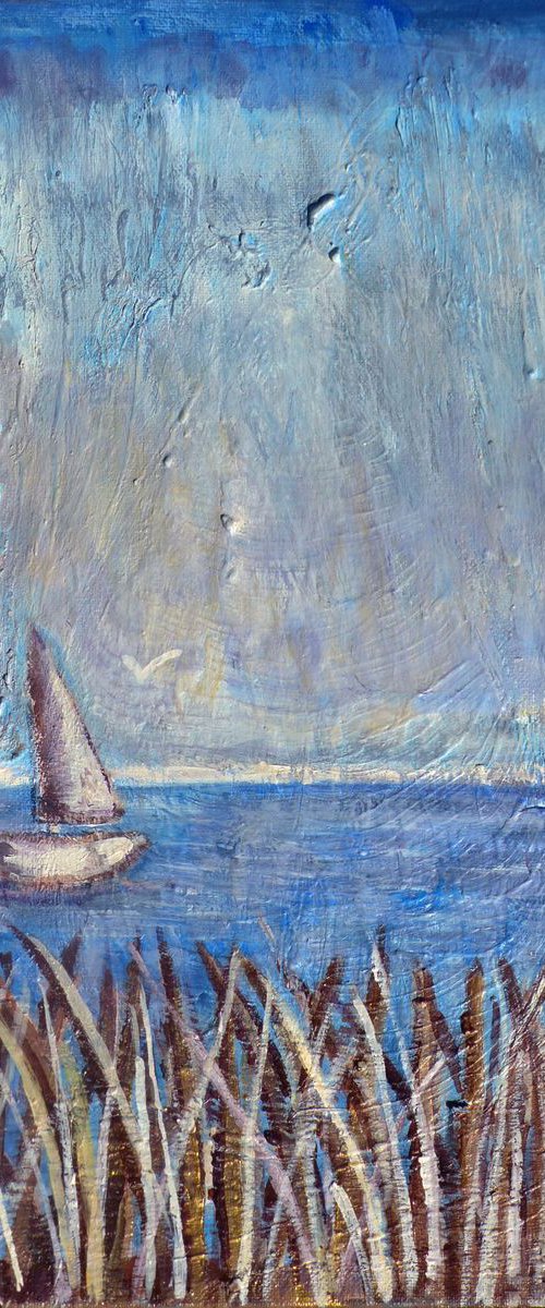 The lonely sail.... by Elizabeth Vlasova