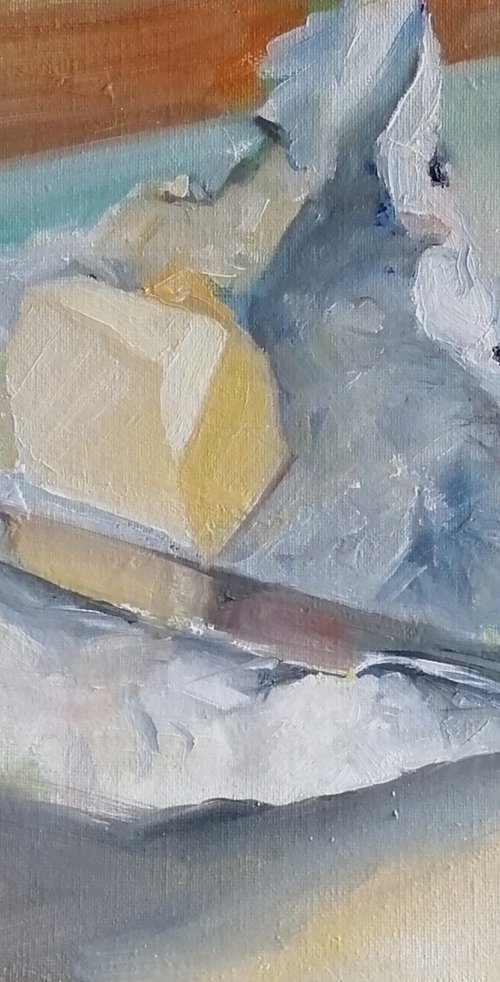 Butter, knife by Rosemary Burn