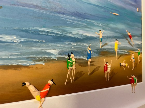 Action.3D Freedom People Sea. Eka Peradze Art.