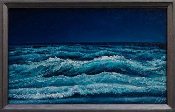 Diptych "NIGHT SEA"
