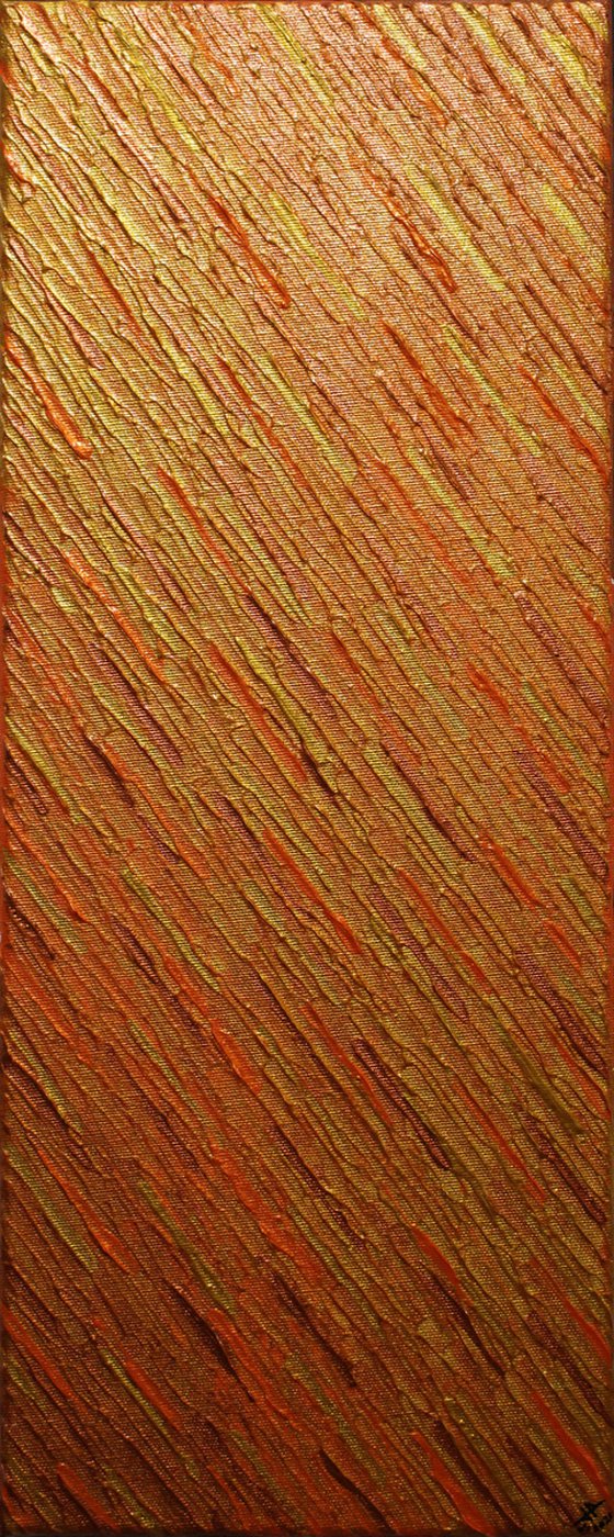 Gold orange copper knife texture