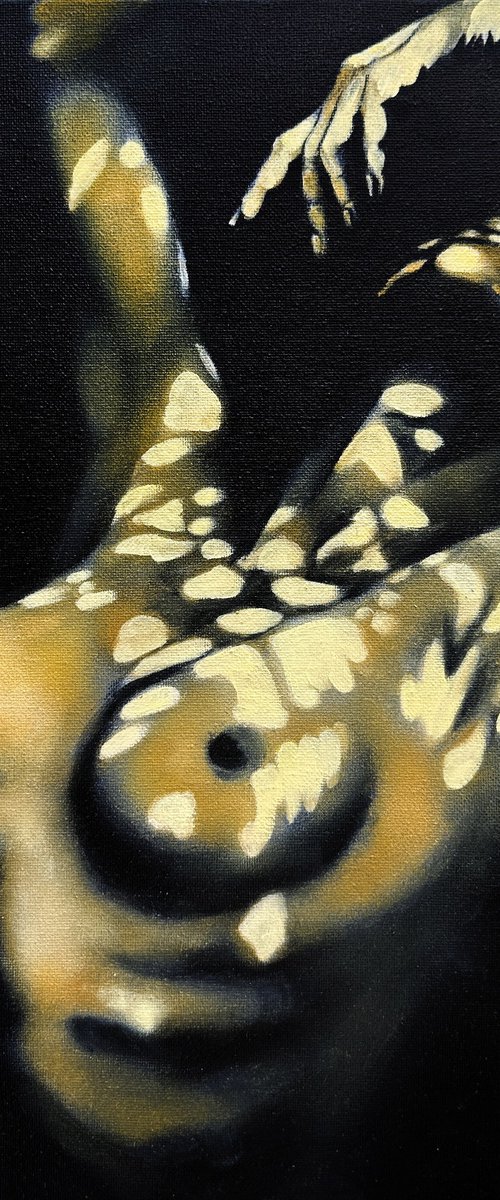 The Forest Nymph's Golden Hour Sunset Light by Julia Shilo