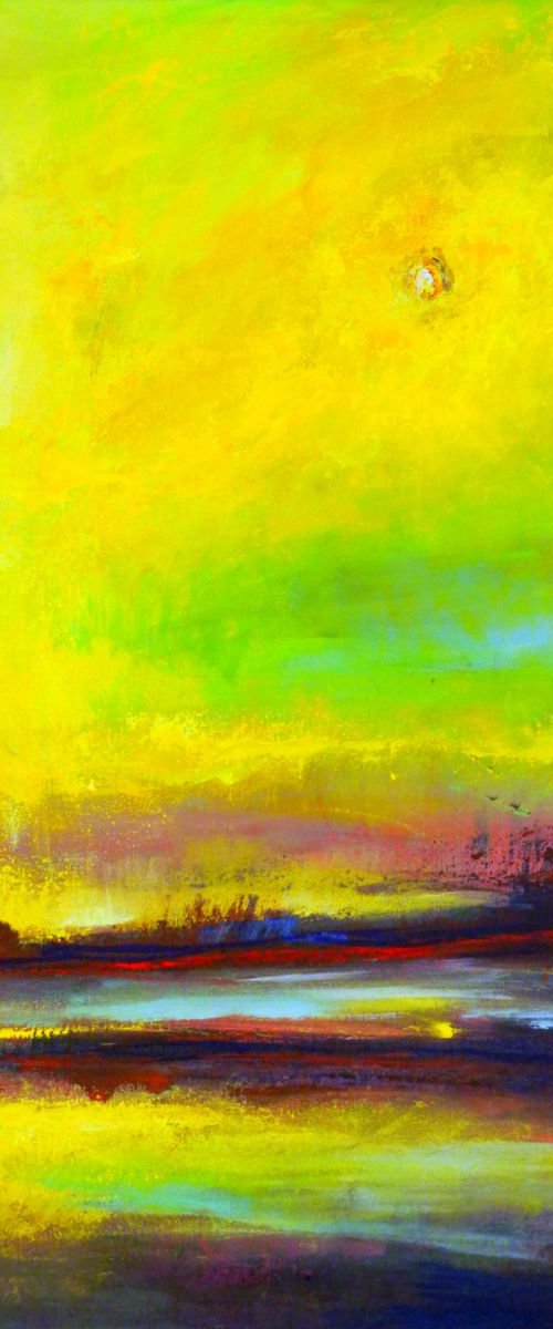 Realm II Yellow Abstract - 36x30 by BenWill