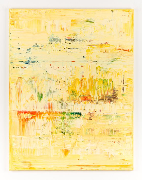 Yellow abstract painting YP473