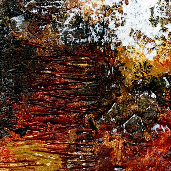 Archaic Dream 1  - Highly Textured Abstract Painting  by Kathy Morton Stanion