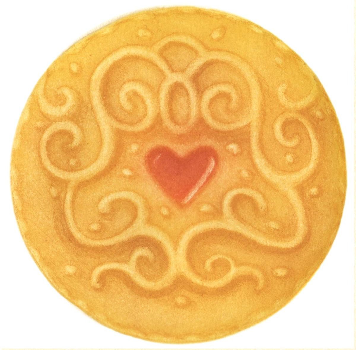 Illustrative Still Life Etchings & Engravings By Theresa Pateman, 7 X 7", Original Jammy Dodger, Original Artwork