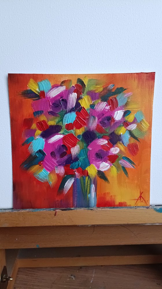 Triptych bouquets - flowers