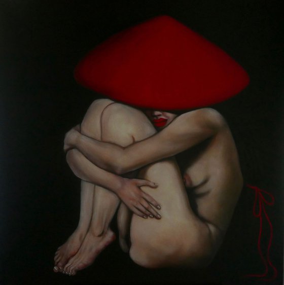 Jasmine (nude model with red hat)