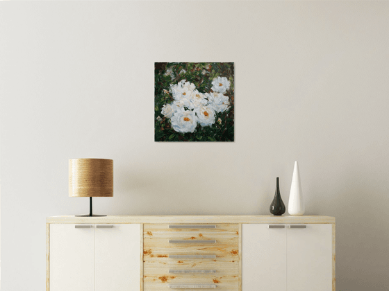 Roses in Garden I /  ORIGINAL PAINTING