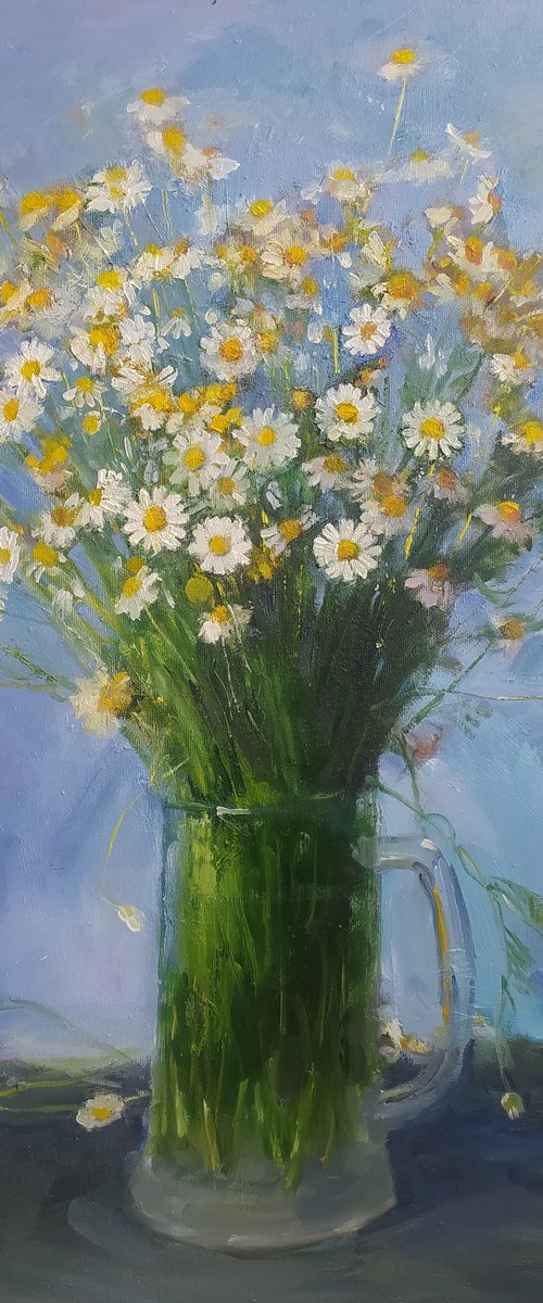 Tansy and daisies by Valentina Andrukhova