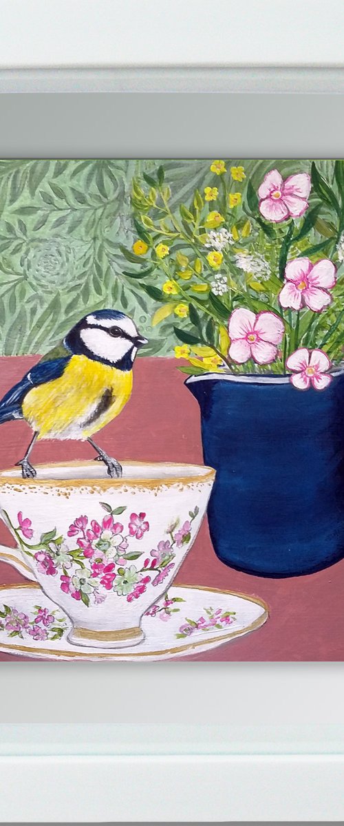 The blue tit who came to tea by Carolynne Coulson