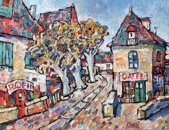 "Autumn Plane Trees. Provence."