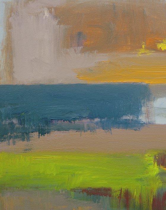 Last Light - Abstract Seascape Landscape