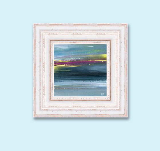 Modern small  abstract painting , contemporary artwork , absrtact wall decor abstract expressionism wall decor gift for friend