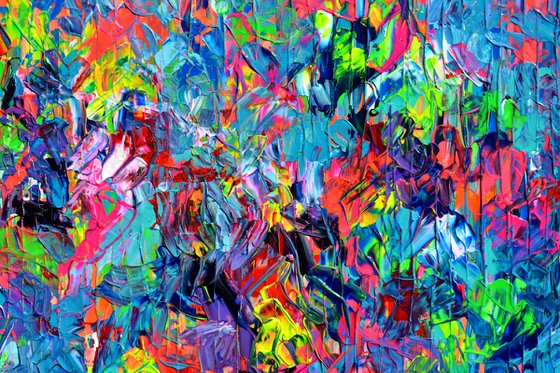 Palette 7 - Large Colorful Abstract Painting