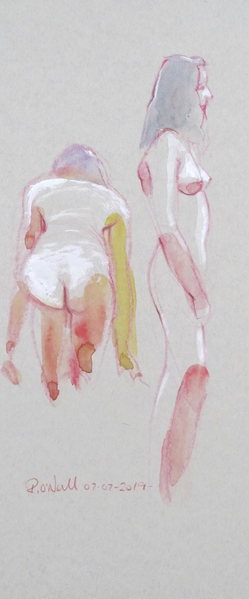 Female nude 2 poses by Rory O’Neill