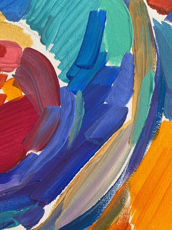 Pomegranates on an Oriental Rug