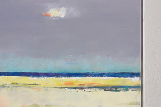 Beach clouds and nothing more 30x30" 76x76cm Contemporary Art by Bo Kravchenko